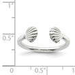 Sterling Silver Shell Ring