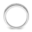Sterling Silver Rhodium-plated and CZ Ring