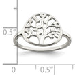 Sterling Silver Polished Tree Ring