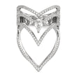 Sterling Silver Rhodium-plated CZ Ring
