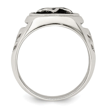 Sterling Silver Antiqued Star of David Ring - Birthstone Company