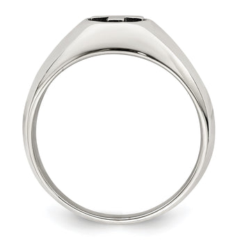 Sterling Silver Antiqued Cross Ring - Birthstone Company