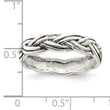 Sterling Silver Antiqued Celtic Band