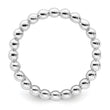Sterling Silver Rhodium Plated Ring