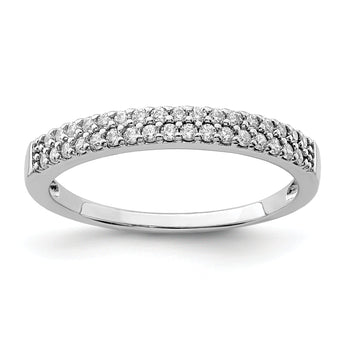 Sterling Silver Rhodium-Plated CZ Ring