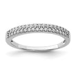 Sterling Silver Rhodium-Plated CZ Ring - Birthstone Company