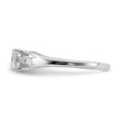 Sterling Silver Rhod-plated Diamond White Topaz Ring
