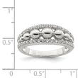 Sterling Silver CZ WithBeads Ring