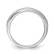 Prizma Sterling Silver Rhodium-plated Princess White and Colorful Channel-Set CZ Ring - Birthstone Company