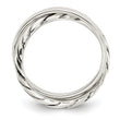 Sterling Silver Polished & Twisted Intertwined Rings