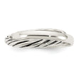 Sterling Silver Polished & Twisted Intertwined Rings