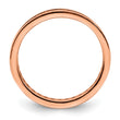 Sterling Silver Polished Rose-tone Channel Set CZ Band - Birthstone Company