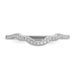 Sterling Silver Rhodium plated 2 piece CZ Bridal Ring Set