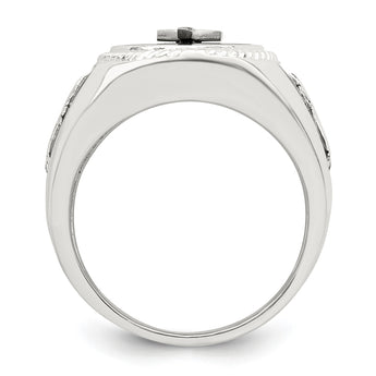 Sterling Silver Black Agate Ring - Birthstone Company