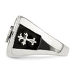 Sterling Silver Black Agate Ring - Birthstone Company