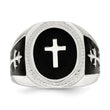 Sterling Silver Black Agate Ring - Birthstone Company