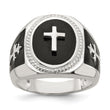 Sterling Silver Black Agate Ring