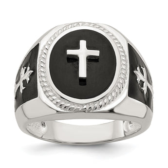 Sterling Silver Black Agate Ring - Birthstone Company