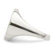 Sterling Silver Rhodium-plated Enameled Cross Ring