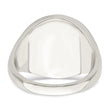 Sterling Silver Rhodium-plated Enameled Cross Ring