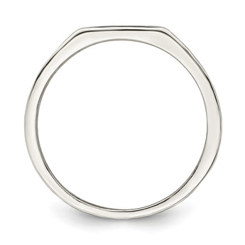 Sterling Silver Rhodium-plated Enameled Cross Ring - Birthstone Company