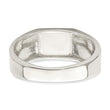 Sterling Silver Rhodium-plated Enameled Cross Ring