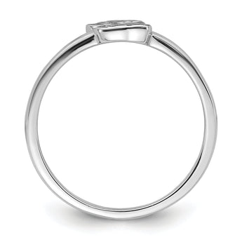 Sterling Silver Rhodium-plated Multi-color Enameled Dog Children's Ring