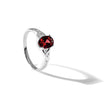 Sterling Silver Polished Garnet Ring - Birthstone Company