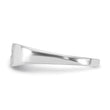Sterling Silver Rhodium-plated Polished Cut-out Cross Ring