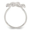 Sterling Silver Polished Fancy Knot Ring