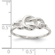 Sterling Silver Polished Fancy Knot Ring