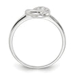Sterling Silver E-coated CZ Ring