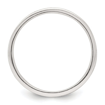 Sterling Silver Polished Oxidized Patterned Men's Band Ring