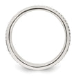 Sterling Silver Polished Oxidized Patterned Men's Ring - Birthstone Company