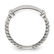 Sterling Silver Oxidized Men's Ring - Birthstone Company