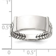 Sterling Silver Oxidized Men's Ring - Birthstone Company