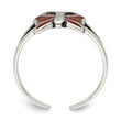 Sterling Silver Antiqued Red Enameled Butterfly Toe Ring
