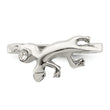 Sterling Silver Antiqued Lizard CZ Toe Ring