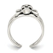 Sterling Silver Antiqued Skull Toe Ring