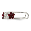 Sterling Silver StelluxT Crystal Floral Toe Ring
