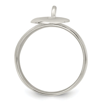 Sterling Silver Dangle Lock Ring