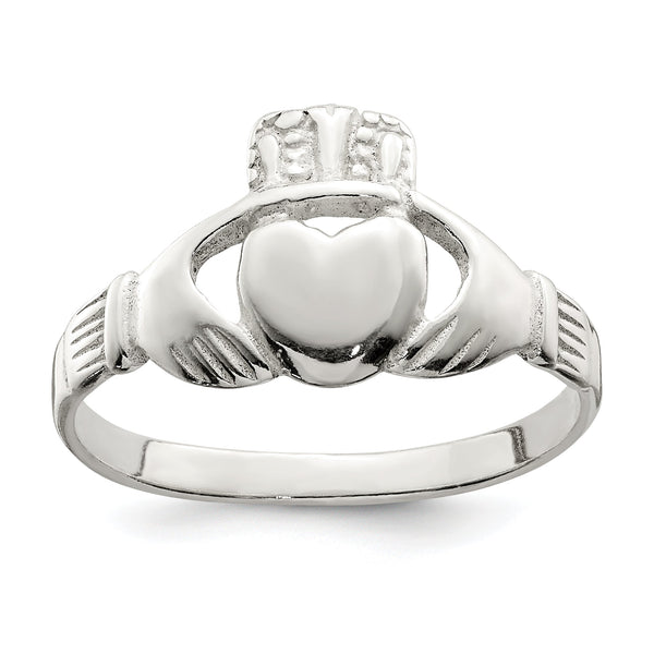 Sterling Silver Solid Claddagh Ring