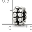 Sterling Silver 925 Polished Bali Bead with Solid Casted Design - Birthstone Company
