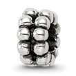 Sterling Silver 925 Polished Bali Bead with Solid Casted Design - Birthstone Company