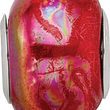 Sterling Silver 925 Ceramic Bead with Orange Pink Gradient Elegant Finish- Test