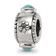 Sterling Silver Reflections Turquoise Bead