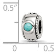 Sterling Silver Reflections Turquoise Bead