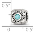 Sterling Silver Reflections Turquoise Bead