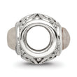 Sterling Silver 925 Moonstone Bead with Antiqued Finish Sophisticated Design