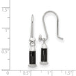 Sterling Silver Reflections Rh-plated Enamel Heart Shepherd Hook Earrings - Birthstone Company